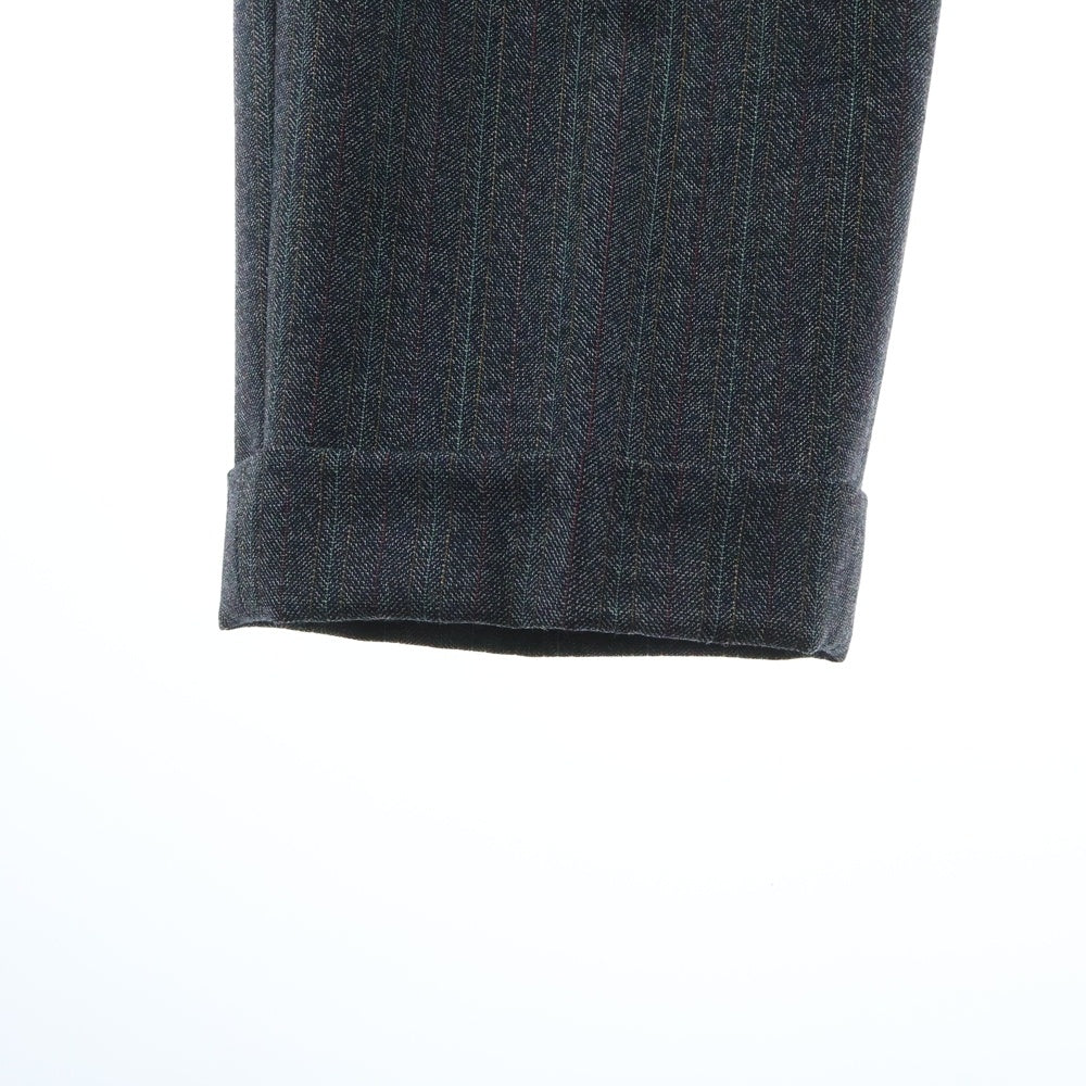 COMME des GARCONS HOMME DEUX(コムデギャルソン オムドゥ) ストライプ ウールスラックスパンツ グレー DP-P024