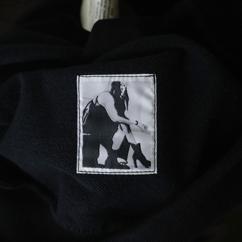 DRKSHDW(ダークシャドウ) CROPPED SWEAT コーティング加工 クロッド クルーネックスウェットトレーナー ブラック DS02B4223-JRU