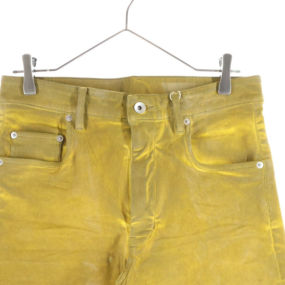 DRKSHDW(ダークシャドウ) GETH JEANS ゲスジーンズ コーティング加工 デニムパンツ イエロー DS02S2305-HSCF