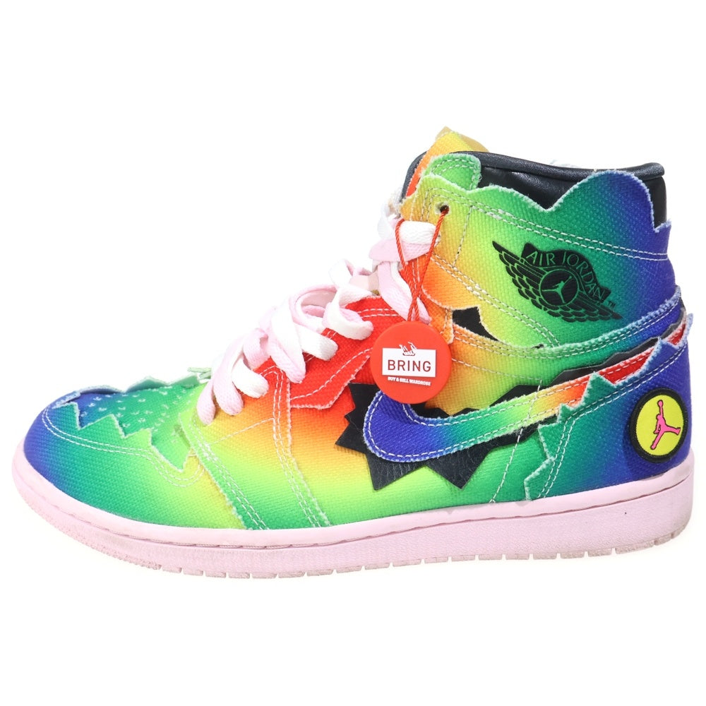 NIKE(ナイキ) ×J BALVIN NIKE AIR JORDAN 1 HIGH OG RAINBOW J バルビン エアジョーダン1 OG レインボー ハイカットスニーカー マルチ US9/27cm DC3481-900