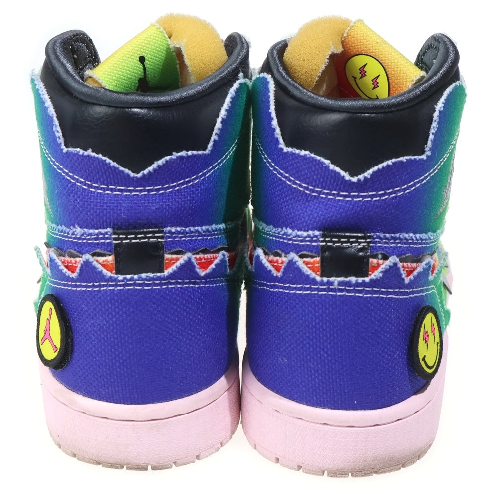 NIKE(ナイキ) ×J BALVIN NIKE AIR JORDAN 1 HIGH OG RAINBOW J バルビン エアジョーダン1 OG レインボー ハイカットスニーカー マルチ US9/27cm DC3481-900
