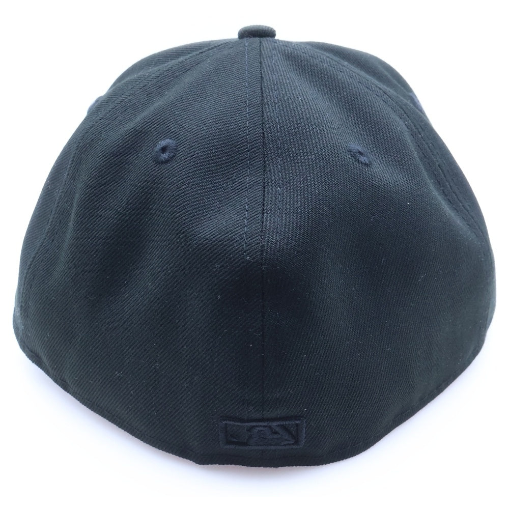 NEW ERA(ニューエラ) 59FIFTY NEWYORK YANKEES ニューヨークヤンキース ロゴ刺繍 ベースボールキャップ 帽子 ブラック 14524645