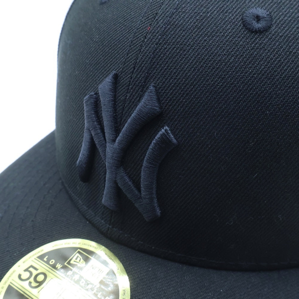 NEW ERA(ニューエラ) 59FIFTY NEWYORK YANKEES ニューヨークヤンキース ロゴ刺繍 ベースボールキャップ 帽子 ブラック 14524645