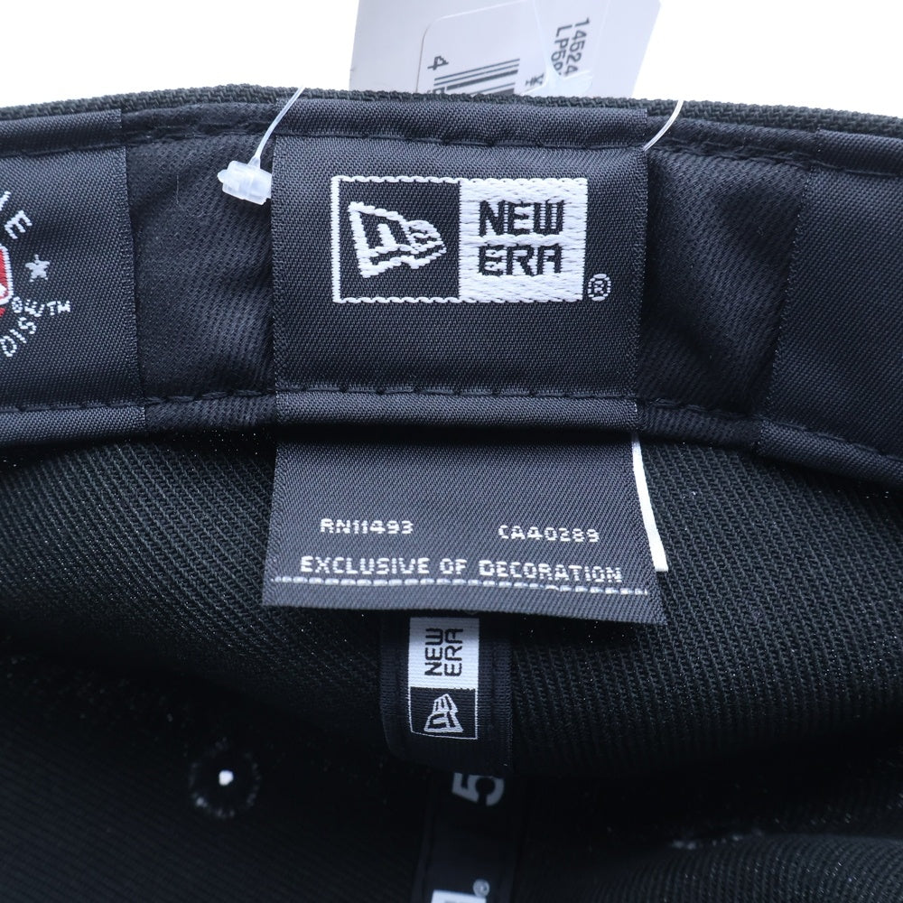NEW ERA(ニューエラ) 59FIFTY NEWYORK YANKEES ニューヨークヤンキース ロゴ刺繍 ベースボールキャップ 帽子 ブラック 14524645