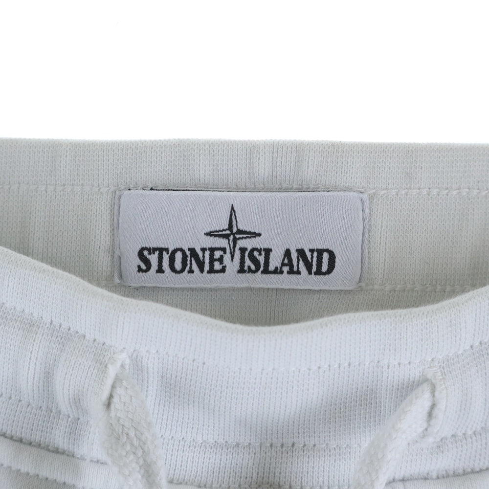 STONE ISLAND(ストーンアイランド) Sweat Cargo Pants ロゴワッペン スウェットカーゴパンツ ホワイト 761564551