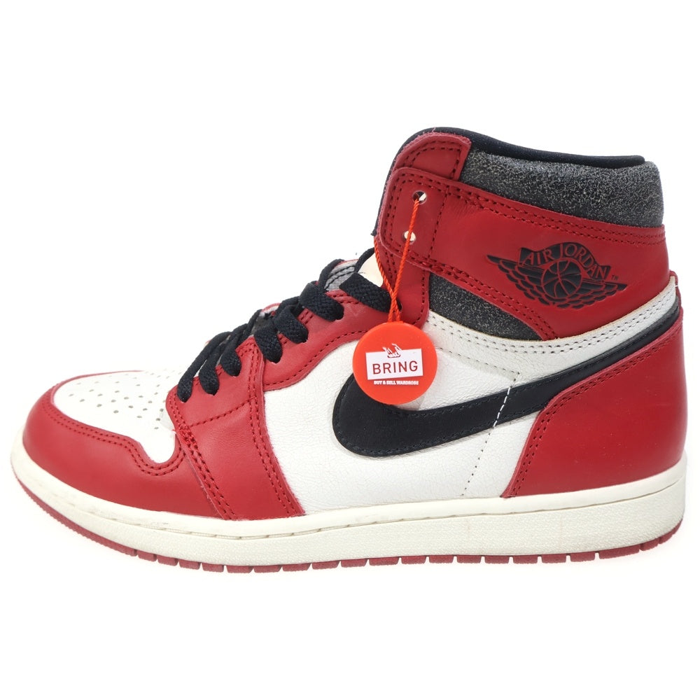 NIKE(ナイキ) AIR JORDAN 1 HIGH OG CHICAGO LOST & FOUND エアジョーダン1 シカゴ ロスト&ファウンド ハイカットスニーカー ホワイト/レッド US9.5/27.5cm DZ5485-612