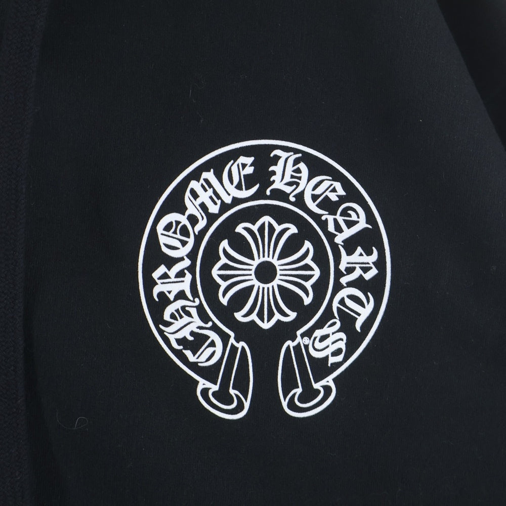 CHROME HEARTS(クロムハーツ) SWTSHRT HD ZIP 大阪限定 バックホースシューダガージップパーカー ブラック