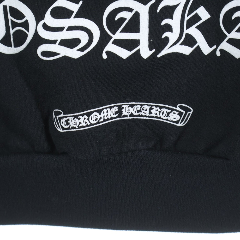 CHROME HEARTS(クロムハーツ) SWTSHRT HD ZIP 大阪限定 バックホースシューダガージップパーカー ブラック