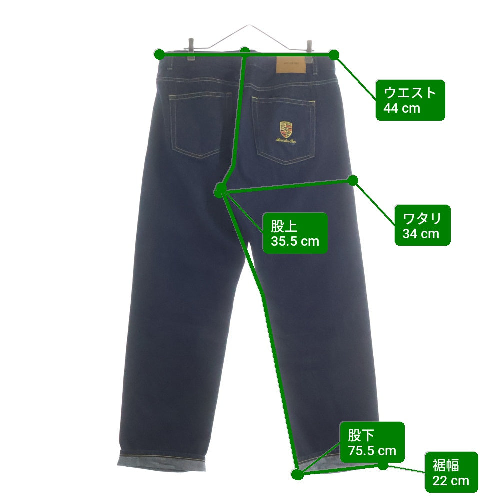 NO BRAND(ノーブランド) 24AW Porsche 993 Turbo Selvedge 5-Pocket Denim ポルシェ 5ポケット セルビッジデニムパンツ インディゴ FW24WP028
