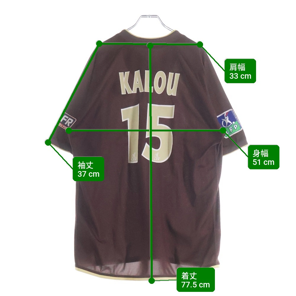 VINTAGE(ヴィンテージ) 06-07 Paris Saint-Germain Kalou T-Shirt パリサンジェルマン ボナベントゥル カルーサッカーユニフォーム 半袖Tシャツ バーガンディ