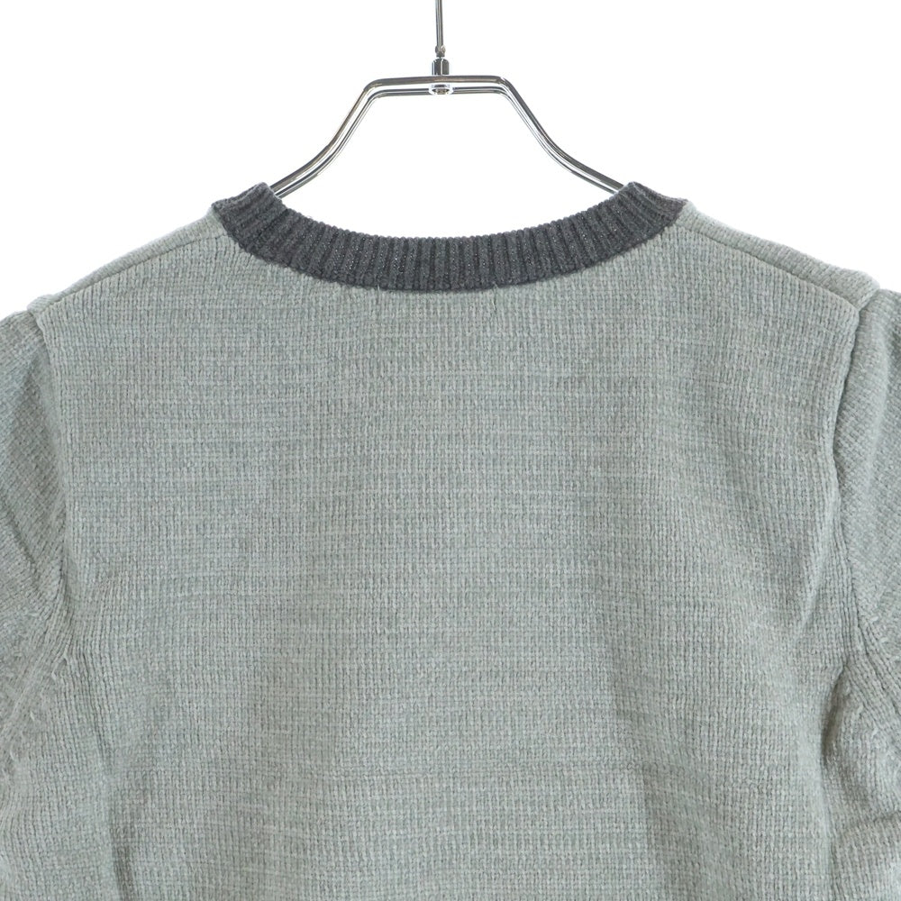 NO BRAND(ノーブランド) GROVE グローブ 22AW ABEL KNT アベル 半袖ニット Tシャツ カットソー グレー レディース