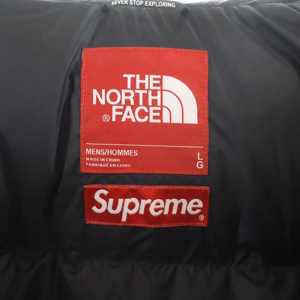 SUPREME(シュプリーム) 13AW ×THE NORTH FACE Leaves Nuptse Jacket ノースフェイス 枯葉 ヌプシ ダウンジャケット ベージュ NF0A2SZ4