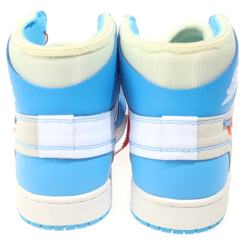 NIKE(ナイキ) ×OFF-WHITE AIR JORDAN 1 POWDER BLUE UNC オフホワイト エアジョーダン1 パウダーブルー ハイカットスニーカー ブルー US10/28cm AQ0818-148