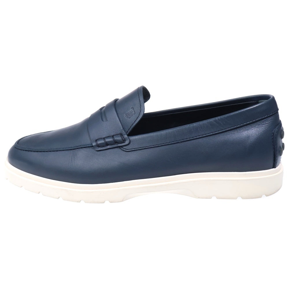 TOD'S(トッズ) LETHER LOAFER レザー ローファー ホワイト/ネイビー