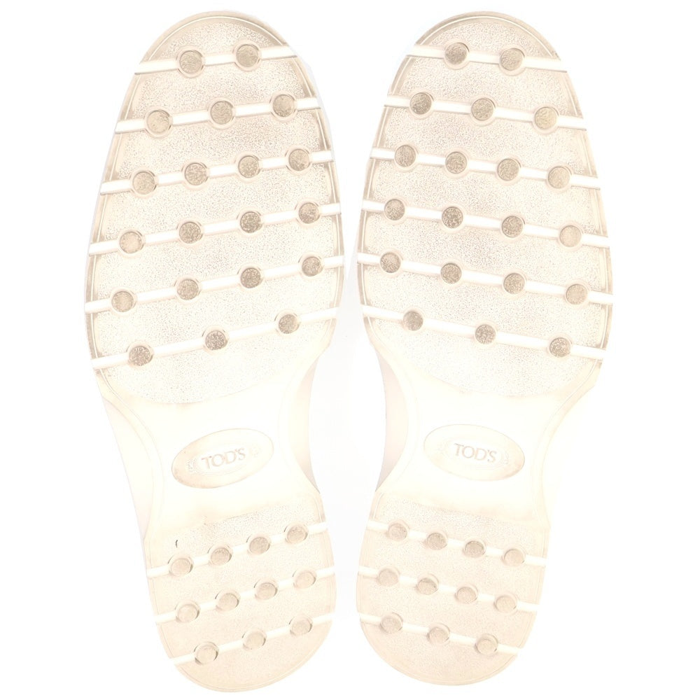 TOD'S(トッズ) LETHER LOAFER レザー ローファー ホワイト/ネイビー