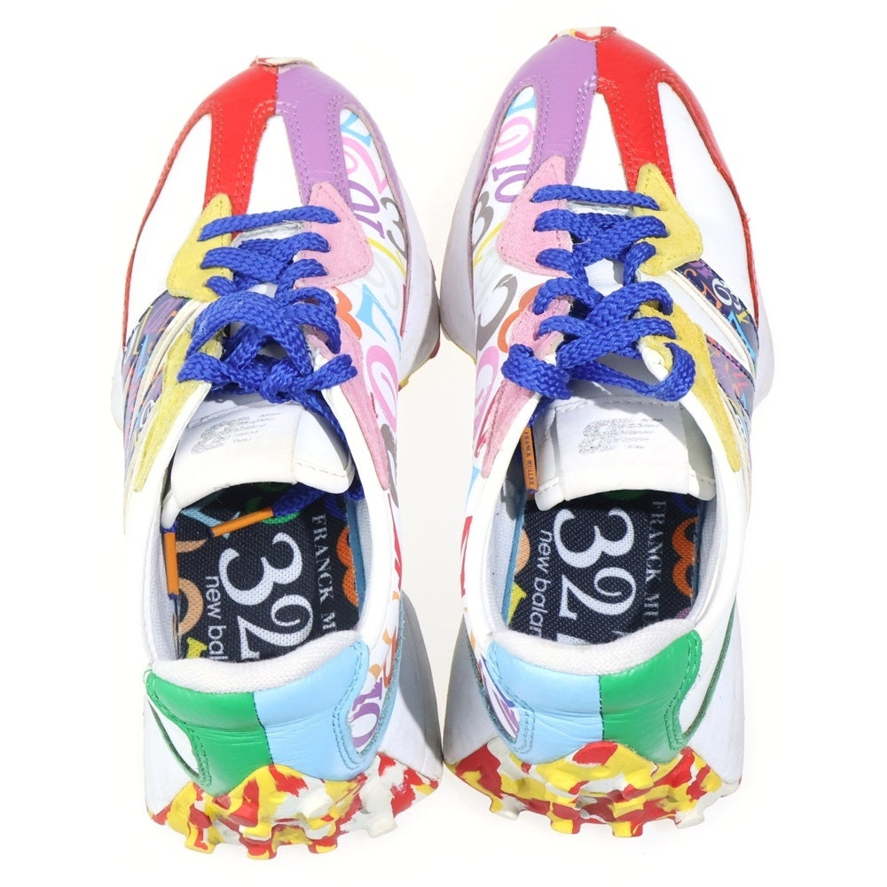New Balance(ニューバランス) ×Frank Muller フランクミュラー レザー レースアップ ローカットスニーカー マルチカラー MS327FMB
