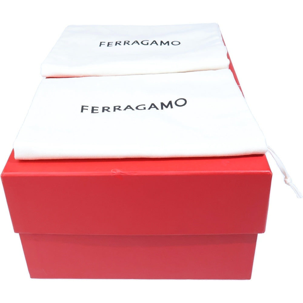 FERRAGAMO(フェラガモ) Giunone Leather Slides ジュノーネ レザースライド サンダル ホワイト 761849