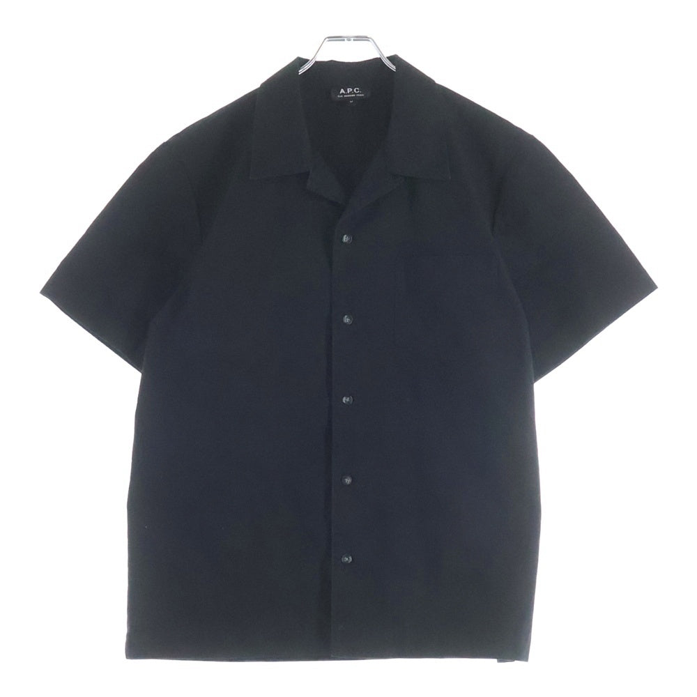 A.P.C(アーペーセー) Ron Harman別注 David Shirt デイビッド 半袖シャツ ブラック 24223-1-76961