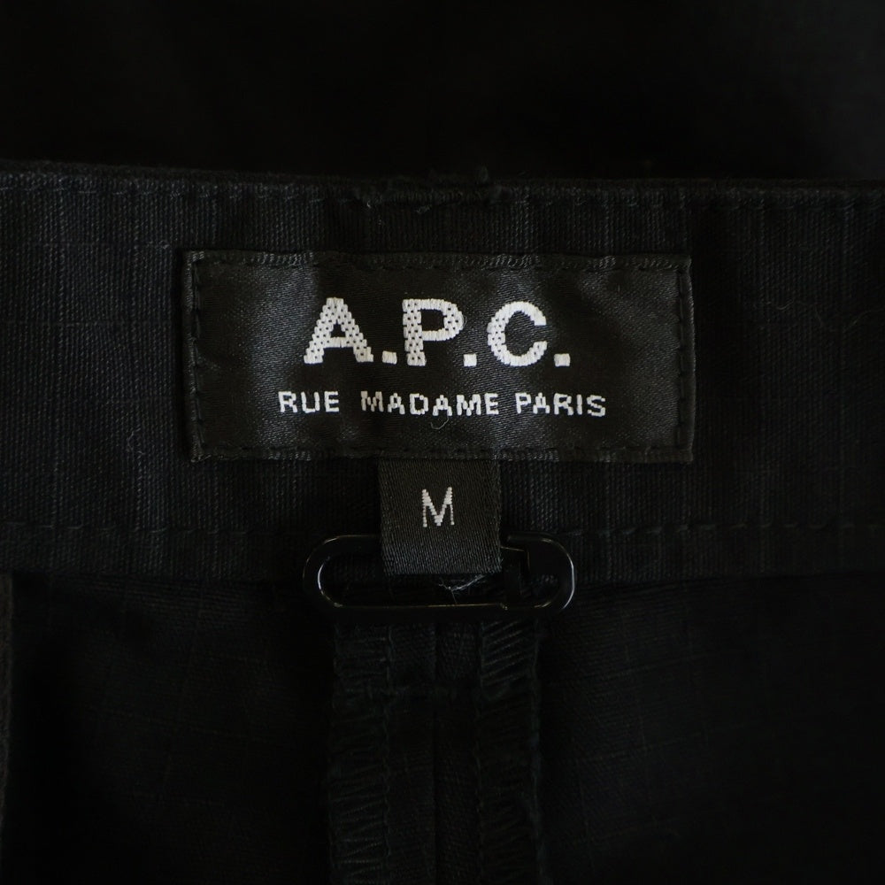 A.P.C(アーペーセー) Ron Harman別注 Chris Shorts クリスショーツ ハーフパンツ ショートパンツ ブラック 24223-1-56962