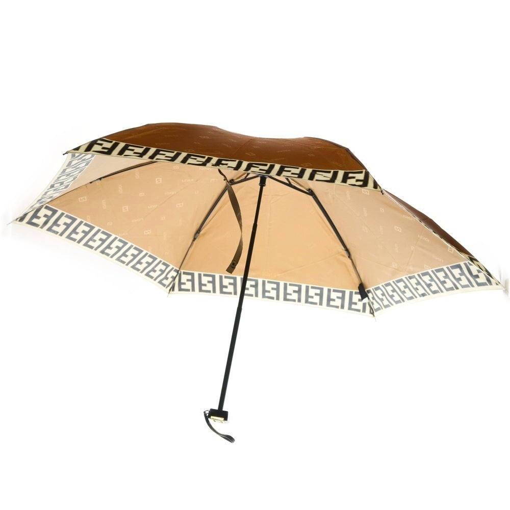 FENDI(フェンディ) FFロゴ アンブレラ 折りたたみ傘 ブラウン レディース