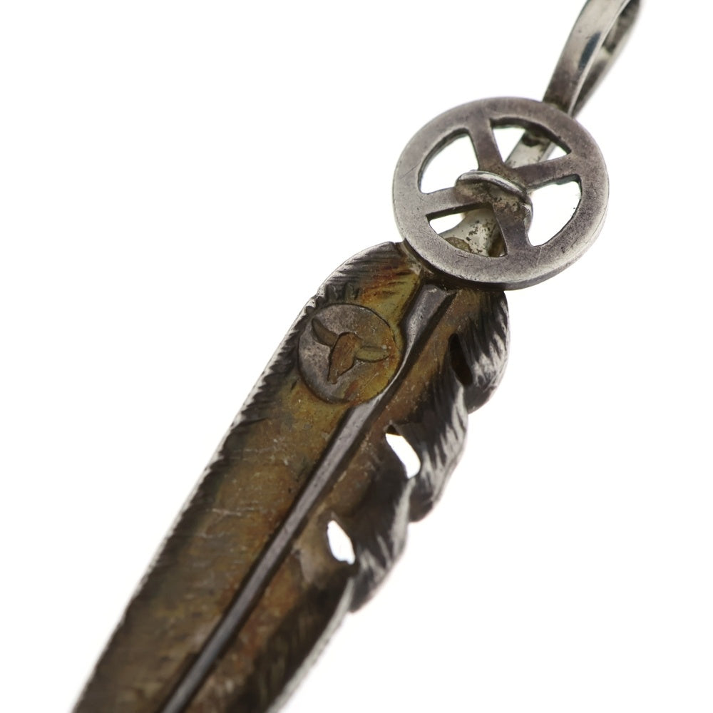 TADY & KING(タディアンドキング) K18 ホイールフェザー ペンダントトップ ネックレストップ L シルバー/ゴールド