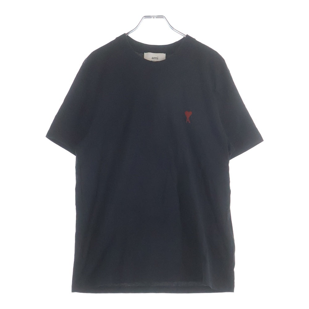 ami paris(アミパリス) ロゴプリント 半袖Tシャツ カットソー ブラック BFUTS035.724