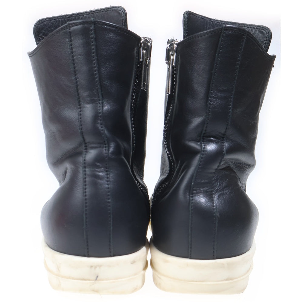 Rick Owens(リックオウエンス) RAMONES ラモーンズ サイドジップレザーハイカットスニーカー シューズ ブラック