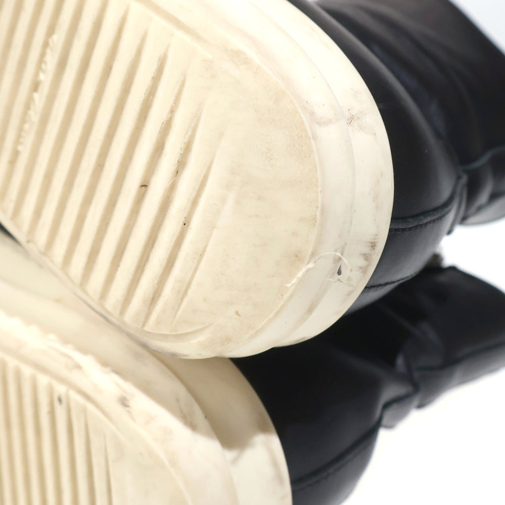 Rick Owens(リックオウエンス) RAMONES ラモーンズ サイドジップレザーハイカットスニーカー シューズ ブラック