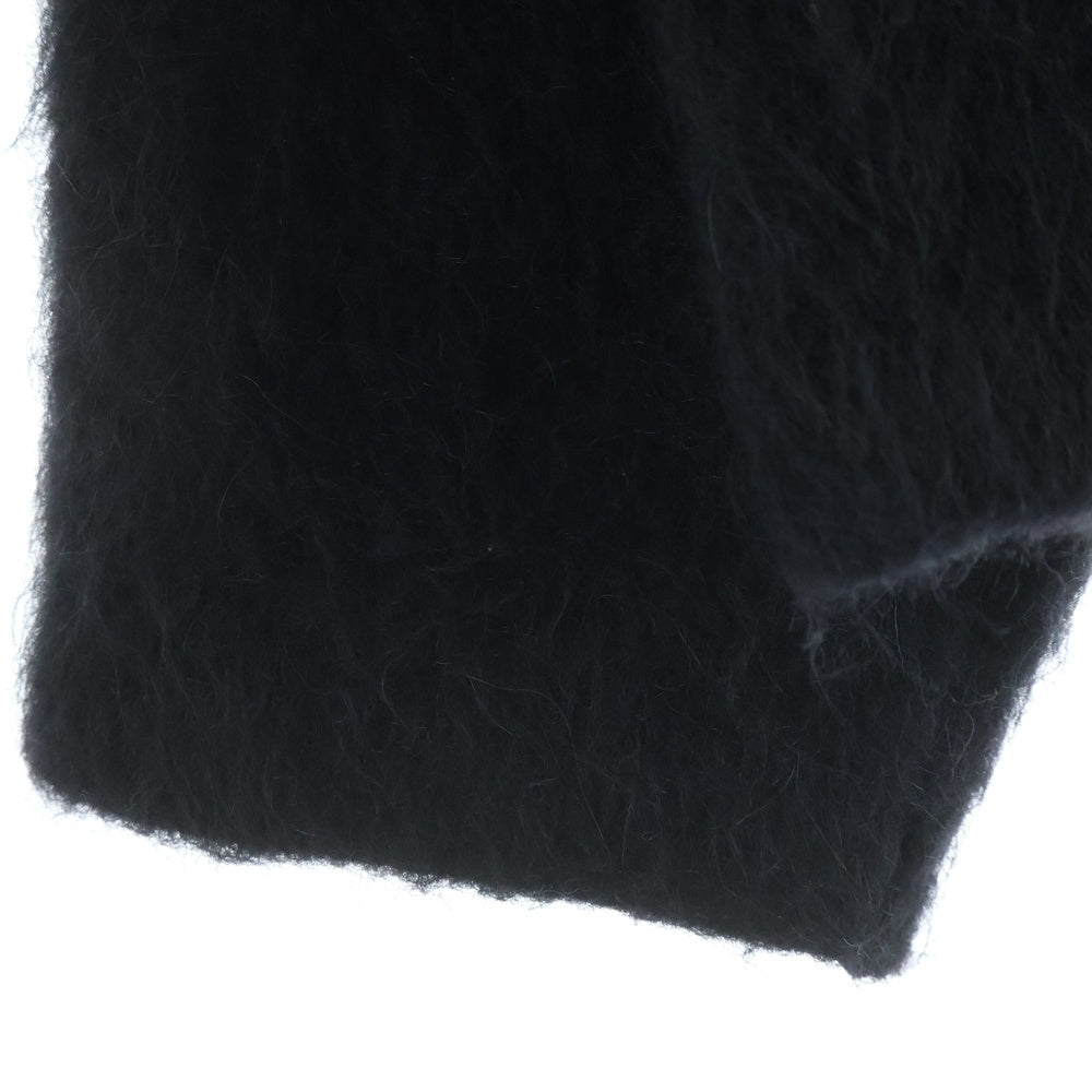 OUR LEGACY(アワーレガシー) FULL ZIP HOOD アルパカ混 フルジップ ジップアップニットパーカー フーディー ブラック M4243FBH