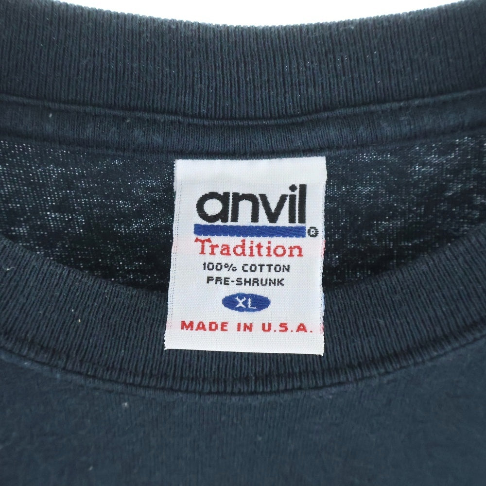 VINTAGE(ヴィンテージ) 00s NIRVANA BLEACH Y2K ニルヴァーナ ブリーチ Tシャツ 半袖カットソー anvilボディ ブラック
