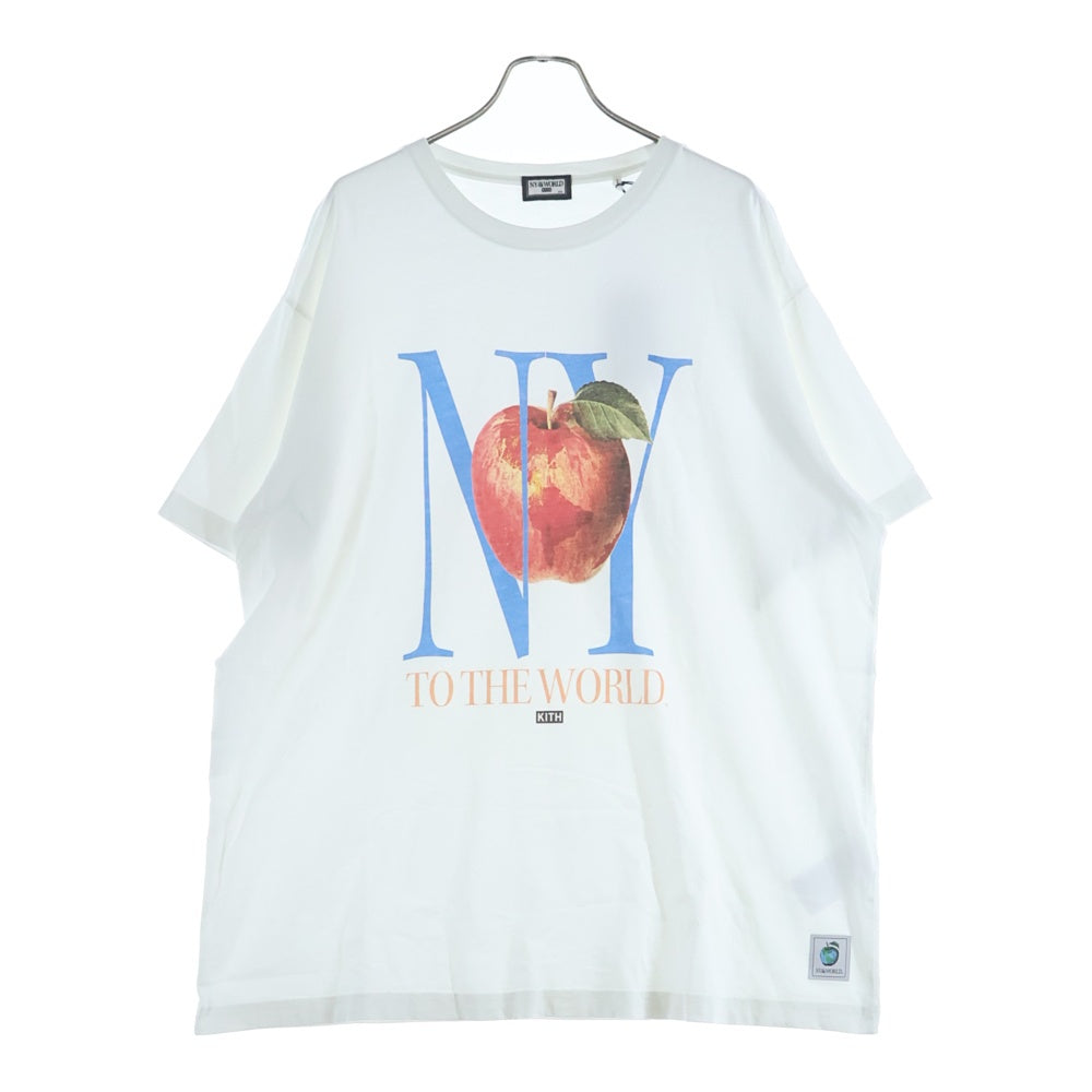 KITH(キス) 23SS NY To The World Vintage Tee 半袖Tシャツ ホワイト