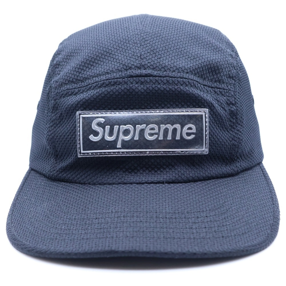 SUPREME(シュプリーム) 18SS Nylon Pique Camp Cap ナイロン ピケ キャンプ キャップ 帽子 ブラック