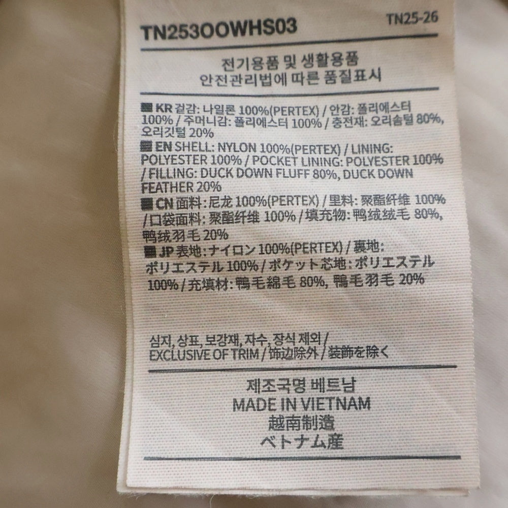 THISISNEVERTHAT(ディスイズネバーザット) PERTEX Overdyed T Down Jacket パーテックス オーバーダイ T ダウン ジャケット グレー TN253OOWHS03