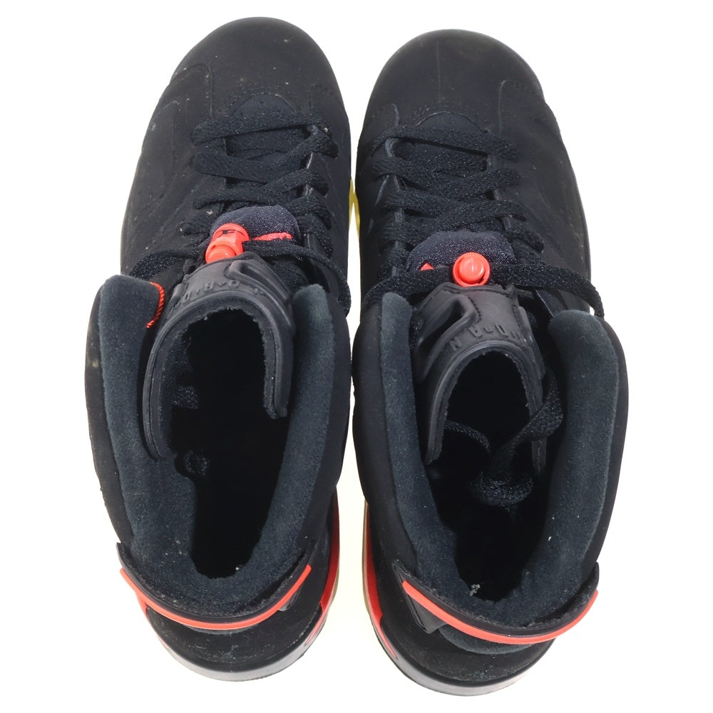NIKE(ナイキ) AIR JORDAN 6 RETRO INFRARED BLACK 2014 エアジョーダン6 レトロ インフラレッド ブラック ハイカットスニーカー US7Y/25cm 384665-023