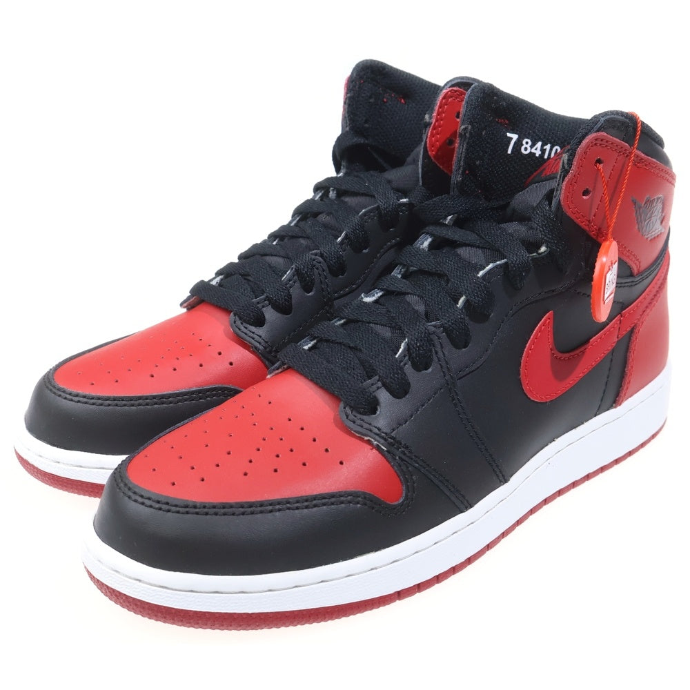 NIKE(ナイキ) AIR JORDAN 1 RETRO HIGH OG BG エアジョーダン1 レトロハイオージー ハイカットスニーカー ブラック/レッド US7Y/25cm 575441-001