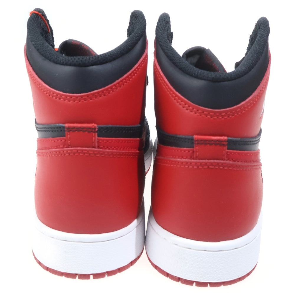 NIKE(ナイキ) AIR JORDAN 1 RETRO HIGH OG BG エアジョーダン1 レトロハイオージー ハイカットスニーカー ブラック/レッド US7Y/25cm 575441-001
