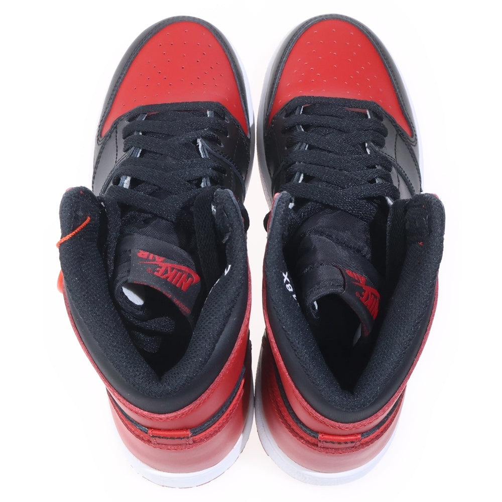 NIKE(ナイキ) AIR JORDAN 1 RETRO HIGH OG BG エアジョーダン1 レトロハイオージー ハイカットスニーカー ブラック/レッド US7Y/25cm 575441-001