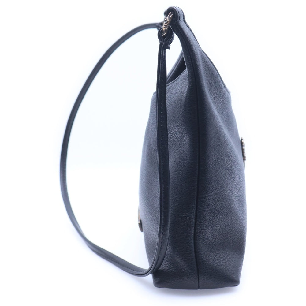 CHROME HEARTS(クロムハーツ) VIV DAGGER ダガー レザーショルダーバッグ ブラック レディース