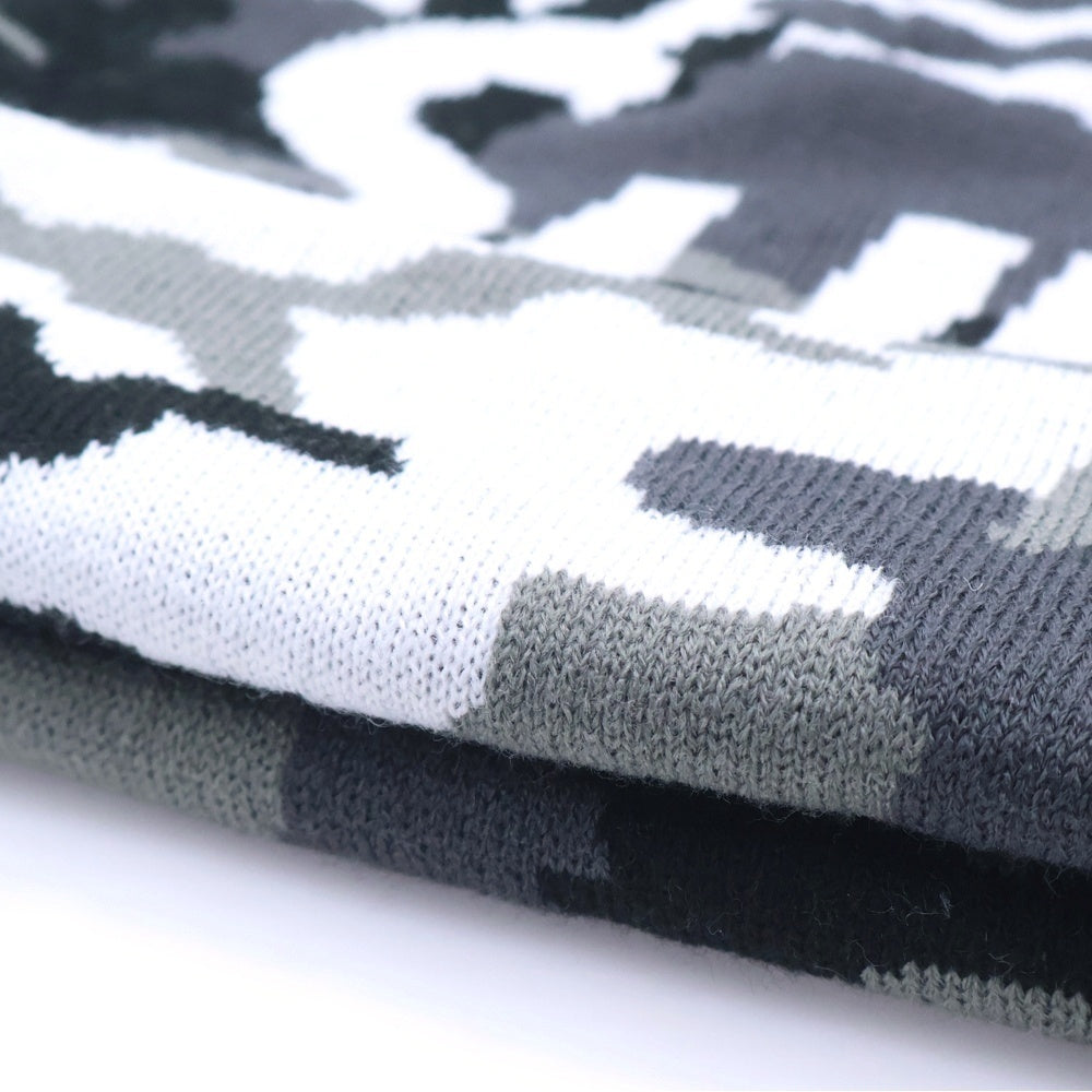 SUPREME(シュプリーム) 25AW Camo Big Logo Beanie カモフラージュ ビッグロゴビーニー ニット帽 グレー