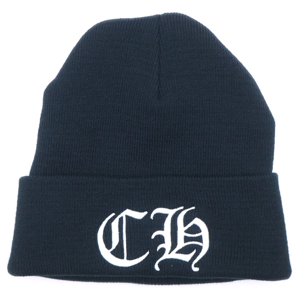 CHROME HEARTS(クロムハーツ) WOOL WATCH CAP CHロゴ刺繍 ビーニー ニット帽 帽子 ブラック