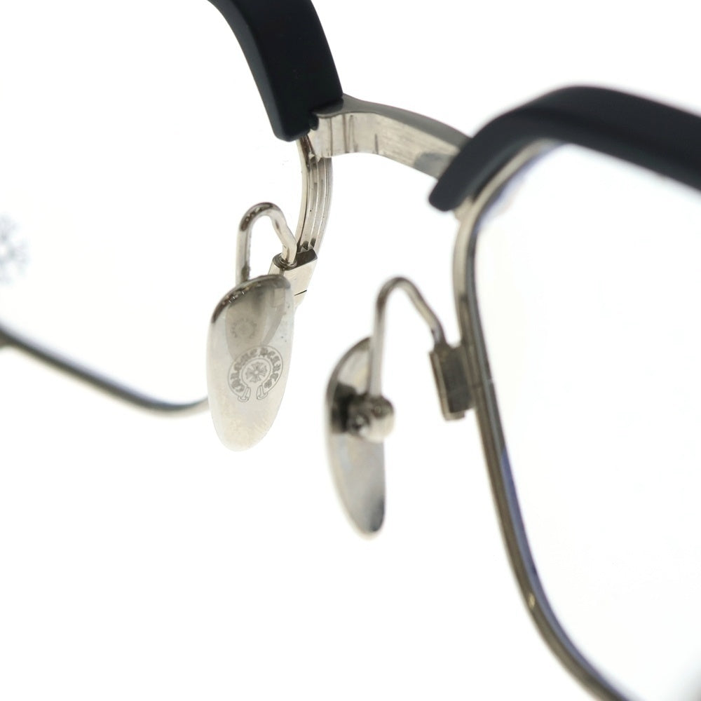 CHROME HEARTS(クロムハーツ) LGMA ウェリントンサングラス 眼鏡 アイウェア ブラック/シルバー