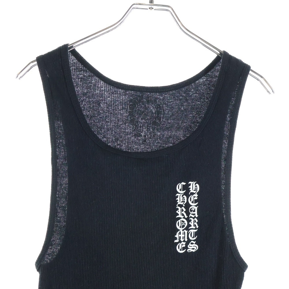 CHROME HEARTS(クロムハーツ) RIB TANK T BAR タンクトップ ノースリーブシャツ ブラック
