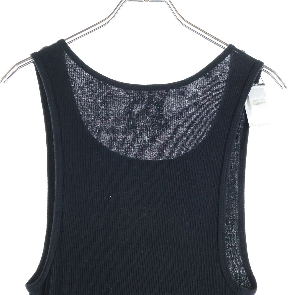 CHROME HEARTS(クロムハーツ) RIB TANK T BAR タンクトップ ノースリーブシャツ ブラック