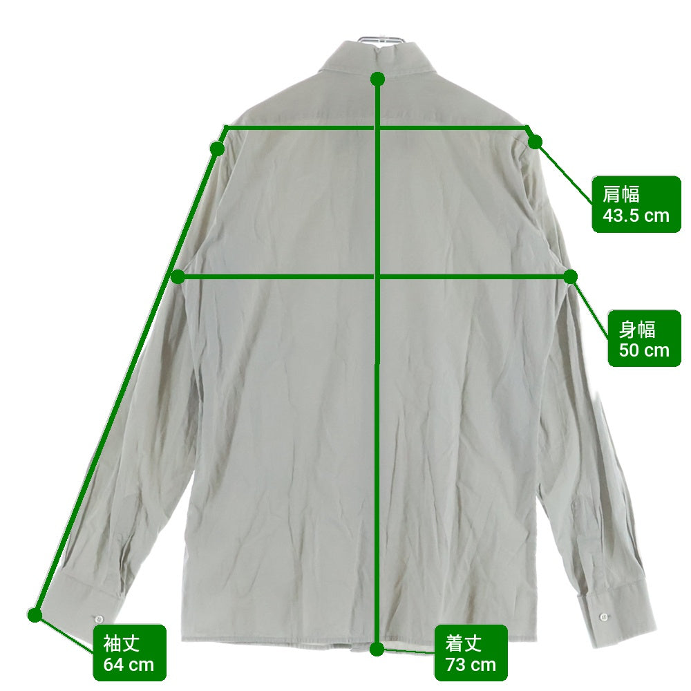 Maison Margiela(メゾンマルジェラ) 02SS Cotton L/S Shirt 長袖シャツ グレー