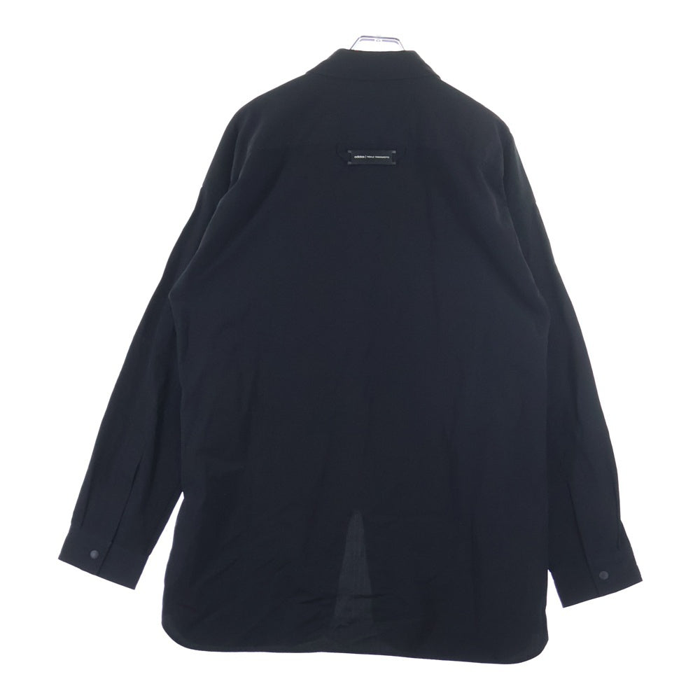 Y-3(ワイスリー) CLASSIC LIGHT RIPSTOP OVERSHIRT クラシックライト リップストップ オーバーシャツ 長袖シャツ ブラック GV4224
