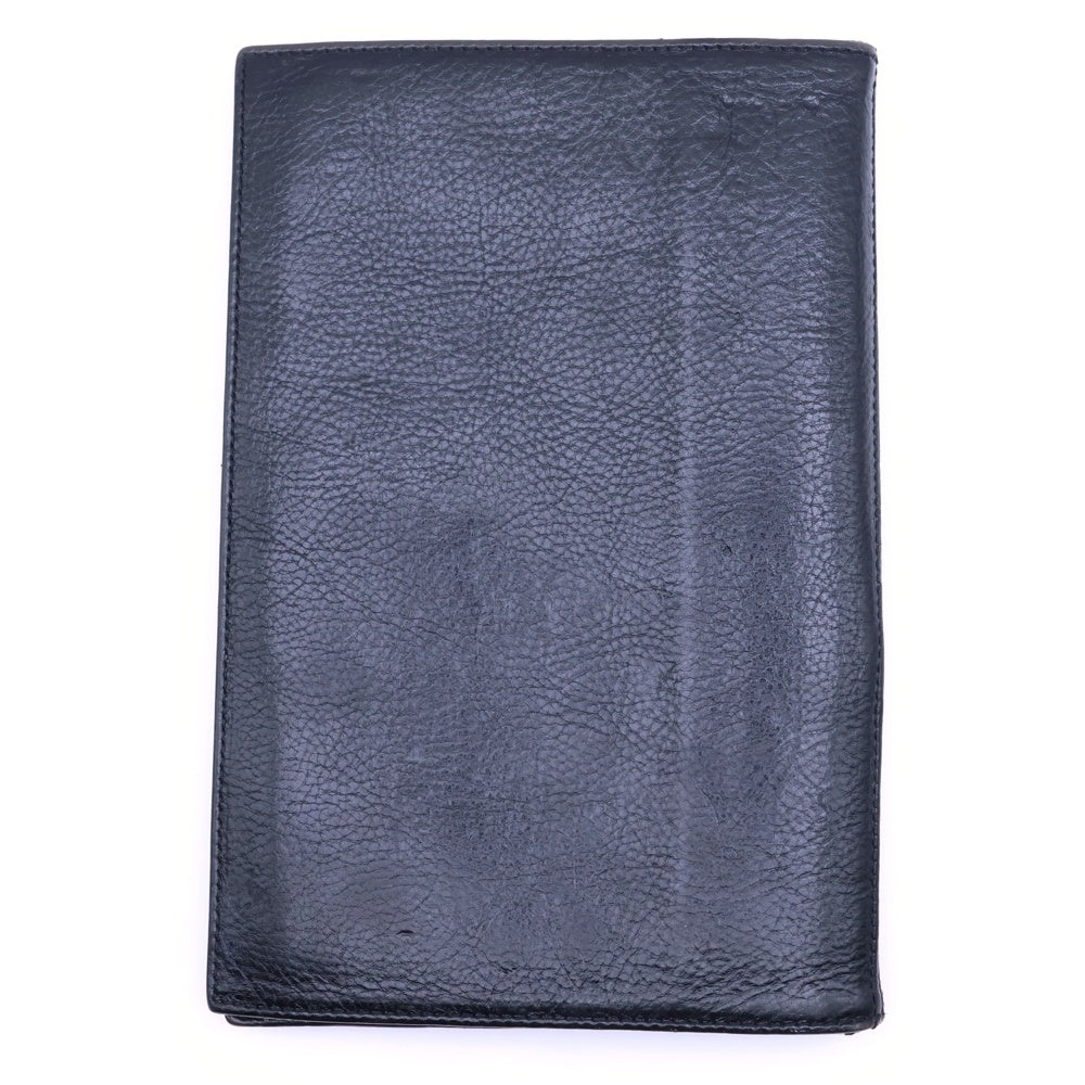 CHROME HEARTS(クロムハーツ) LS NOTEPAD フレアニーパッチ レザーノートパッド アジェンダ ブックカバー ブラック