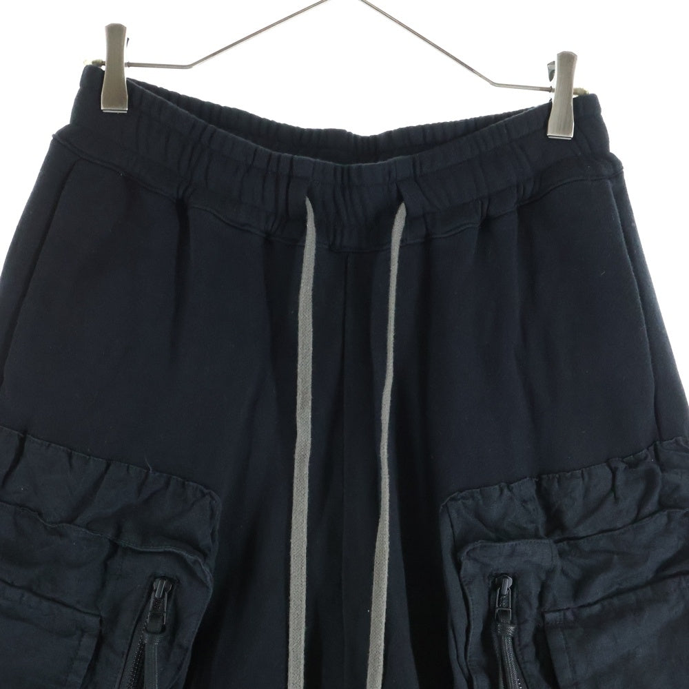 A.F ARTEFACT(エーエフアーティファクト) Big Pocket Shorts ビッグポケットショーツ 七分丈 ブラック