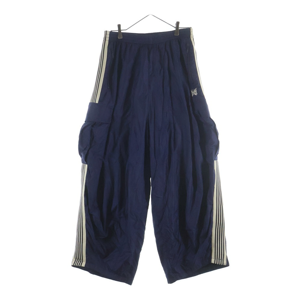 Needles(ニードルス) 25AW LHP別注 BDU H.D TRACK PANT ロゴ刺繍 ナイロントラックパンツ ネイビー QV1600