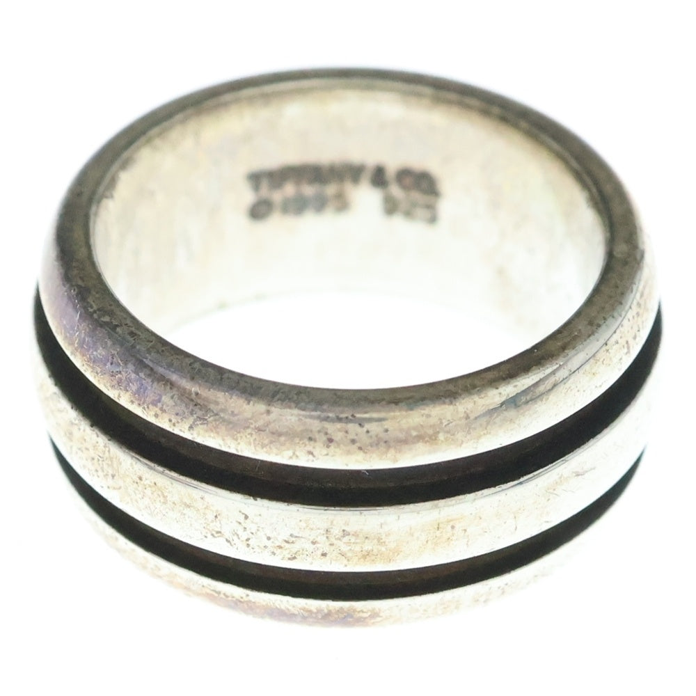 TIFFANY & Co.(ティファニー) グルーブド ダブルライン リング 指輪 シルバー レディース