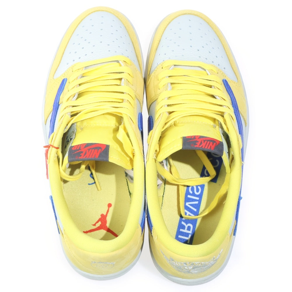NIKE(ナイキ) ×TRAVIS SCOTT WMNS AIR JORDAN 1 RETRO LOW OG CANARY トラヴィススコット ウィメンズ エアジョーダン1 ローカットスニーカー イエロー US11/28cm DZ4137-700 レディース